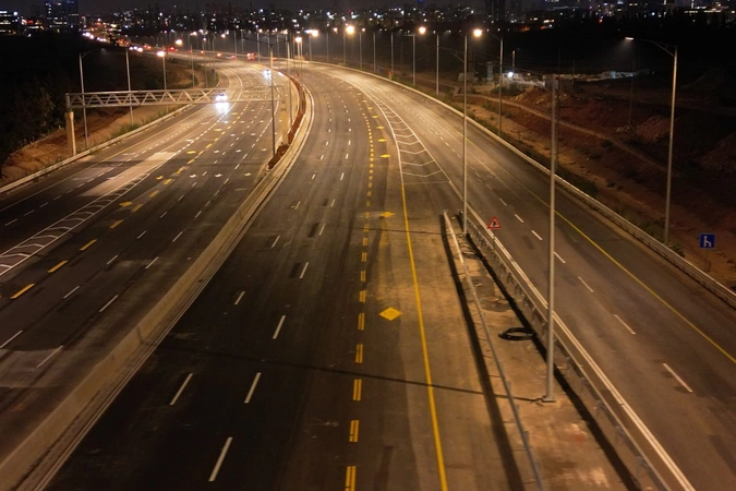 נתיבים חדשים מוארים ומסומנים במחלף מורשה